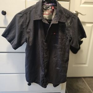 Boys Quicksilver button up shirt - 12/14